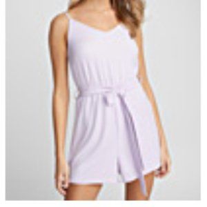 Lilac Romper with Tie - New With Tags